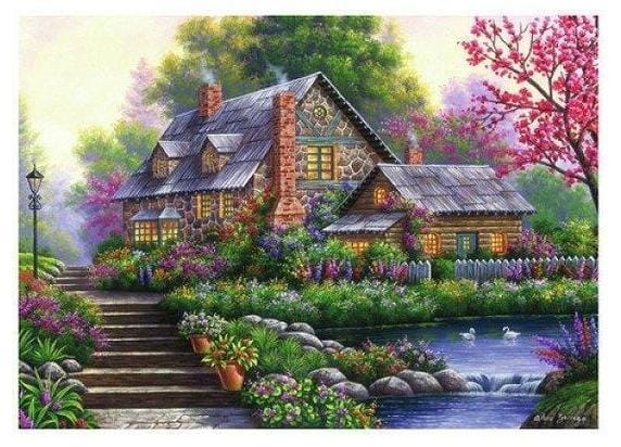 Ravensburger Romantische cottage 1000 stukjes Volwassenen puzzels