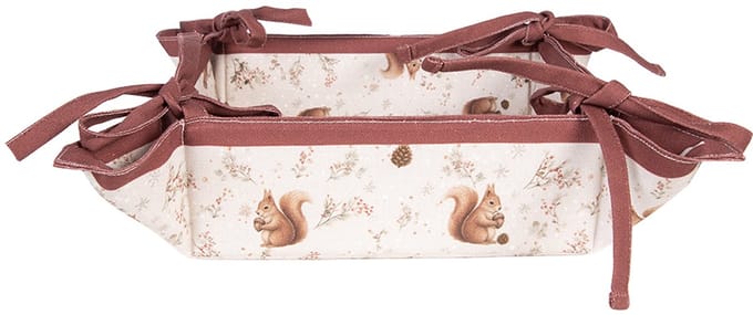 Clayre & Eef Broodmand 35x35x8 cm Beige Katoen