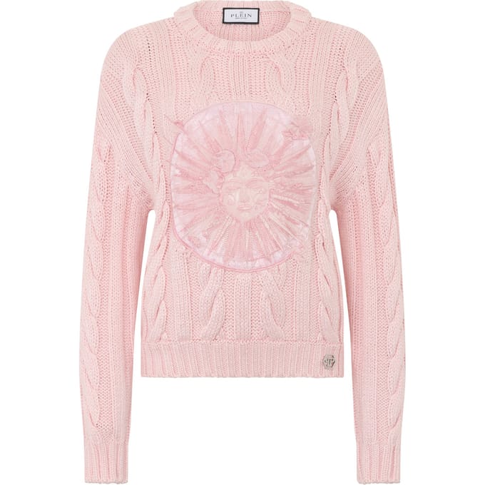 Round Neck Pullover Sun Tattoo