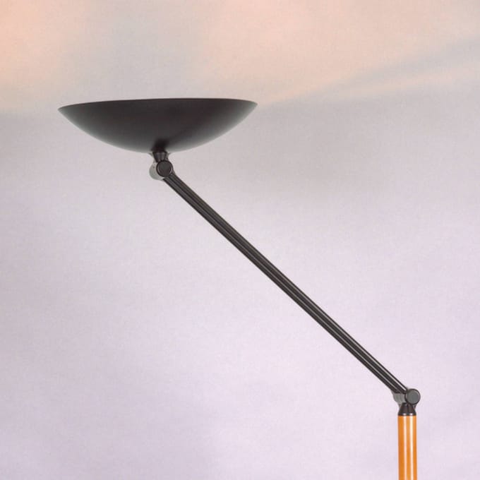Aluminor LED uplighter vloerlamp Lib V, verstelbaar, zwart