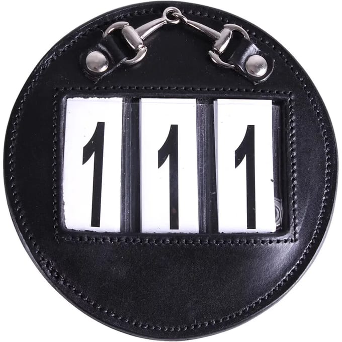 QHP Startnummer Ricki Zwart/Zilver - One size size