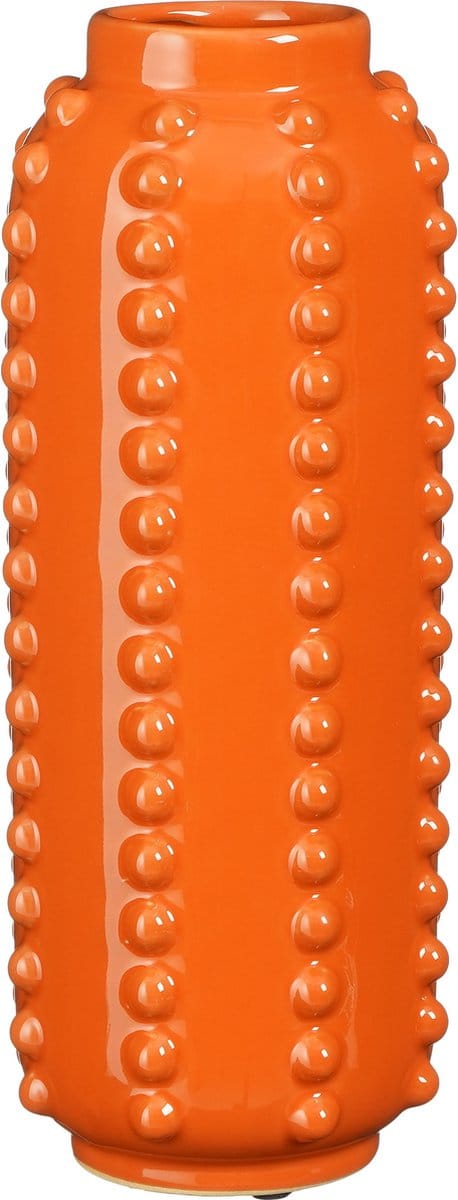 Mica Decorations Boaz Vaas - H30 x Ø11 cm - Keramiek - Oranje