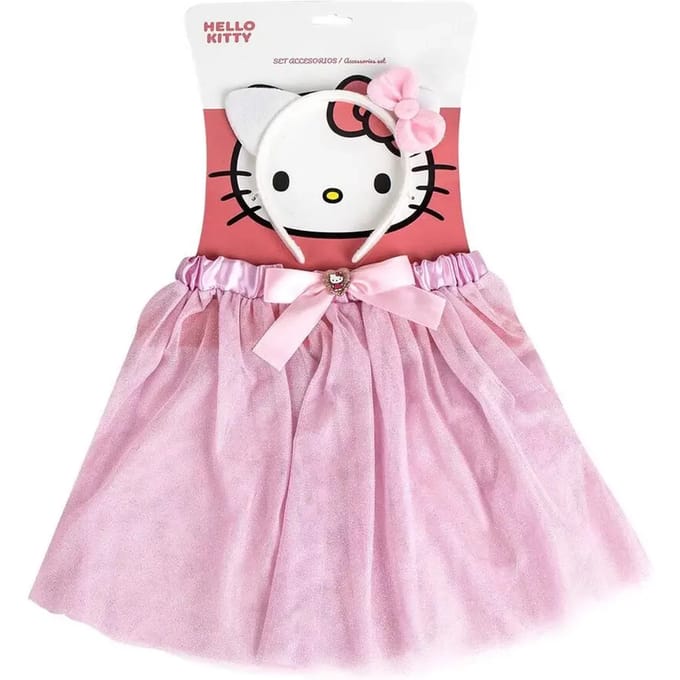 Hoofdband + tutu voor meisjes Cerda Hello Kitty