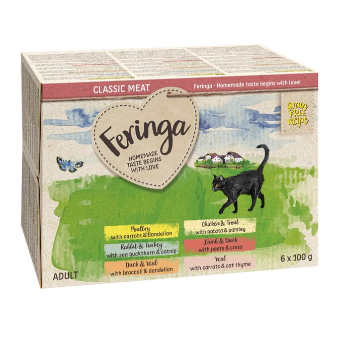6x100g Kuipje II (6 soorten) Feringa Kattenvoer
