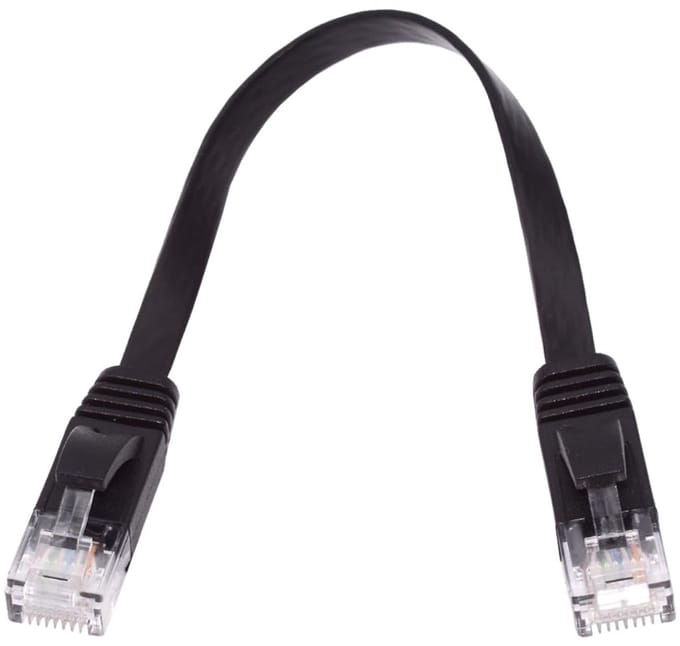 Dailygoods - Cat6 Ethernet Kabel - Ultra Slim - 0.5M - 10Gbps
