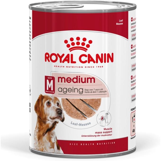 48x410g Royal Canin Medium Ageing Mousse Honden natvoer