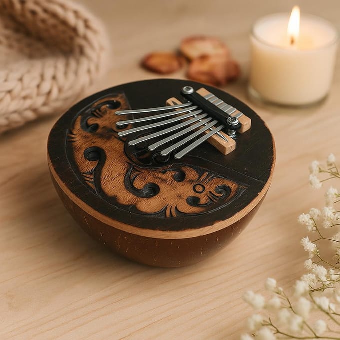 Kalimba antieke kokosnoot