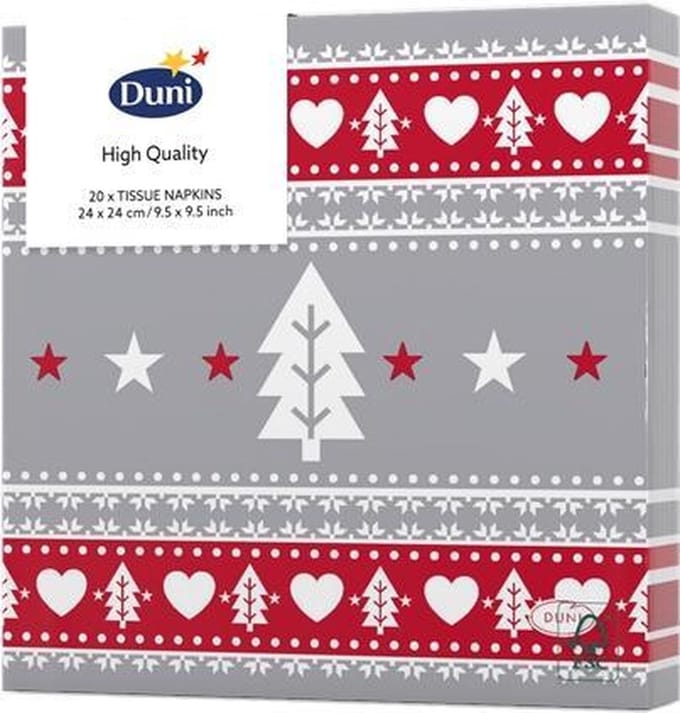 Duni - Servetten Sweden 3-laags tissue 24 x 24 cm