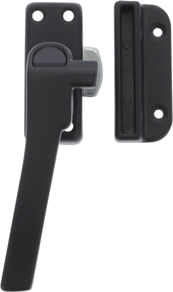 Starx 87.604.48 Raamsluiting met nok en knop - Links - Zwart