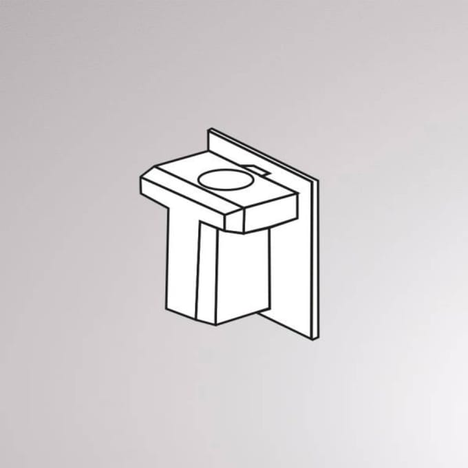 Molto Luce Eindkap voor Volare 2-fasen railsysteem, wit