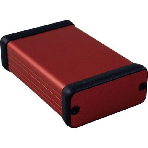 Hammond Electronics 1455C801RD Profielbehuizing 80 x 54 x 23 Aluminium Rood 1 stuk(s)