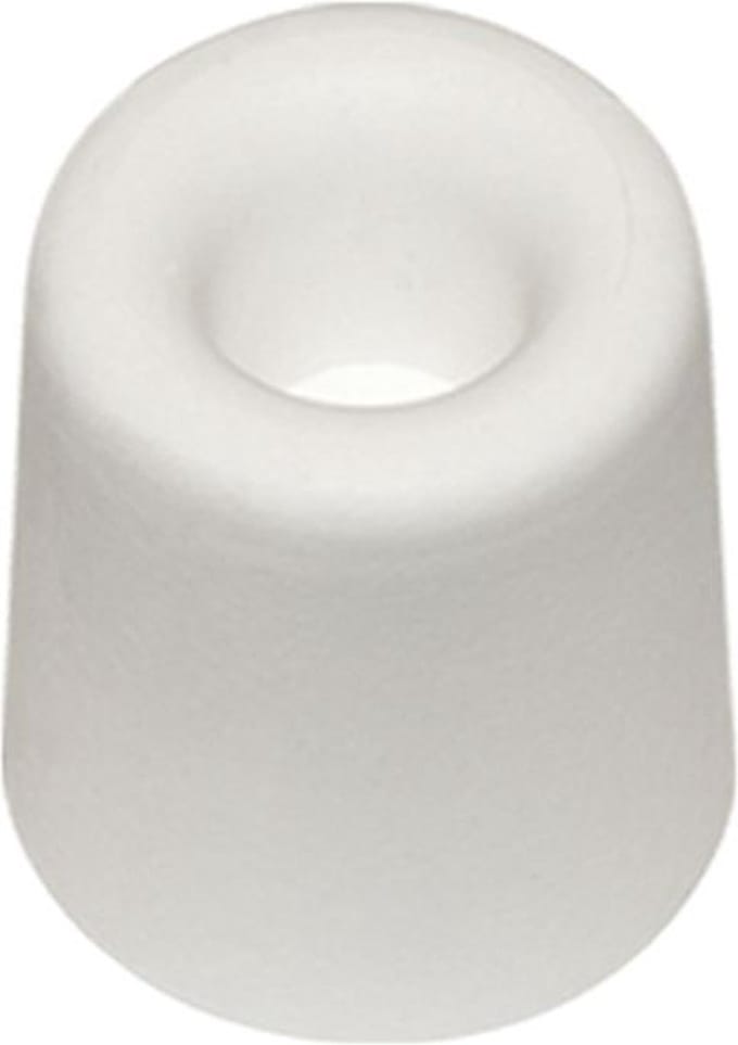 Deurbuffer wit rubber 35x30mm