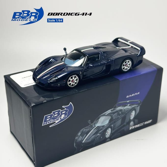 Bbr 1:64 Mc12 Stradale Metaalblauw Automodel black