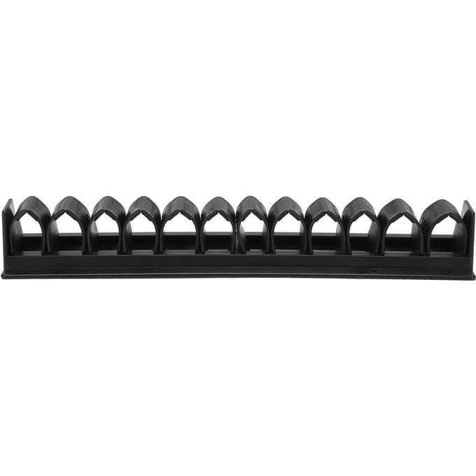 Zwephouder Plastic Horizontaal Wandgemonteerd Zweeprek Hanger voor Zweepopslag black