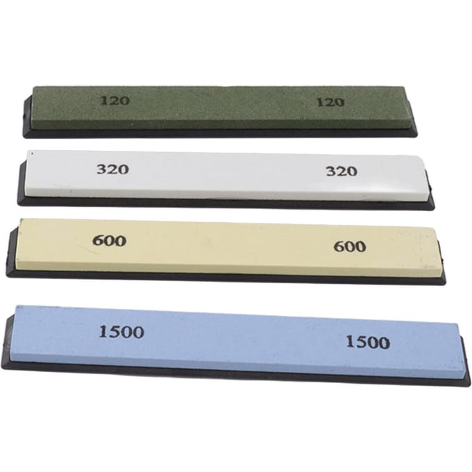 Pierre à aiguiser Whetstone Set 4 côtés Grain 120 320 600 1500 Pierre à aiguiser pour Couteaux de Cuisine Pêche beige