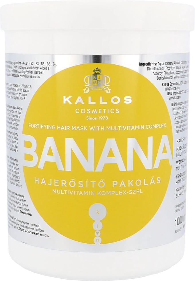 Voedend Haarmasker Kallos Cosmetics Banana 1 L