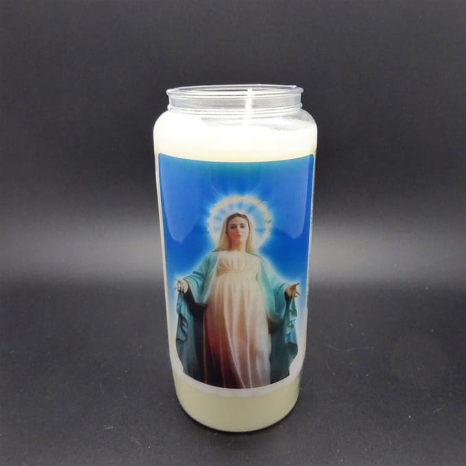 Noveenkaars Heilige Vrouw 007 - 6 dagen brander (5 stuks)
