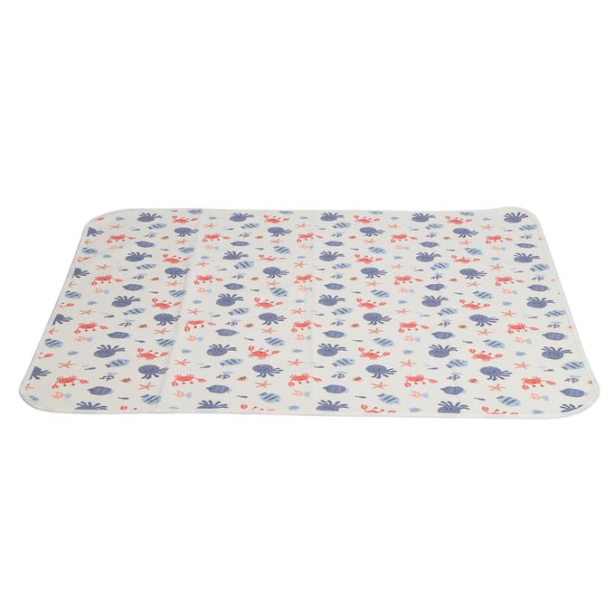 Waterdichte Verschoonmat Liner Wasbaar Ademend Katoen Luier Verschoonmat 80x100cm Onderwater gray