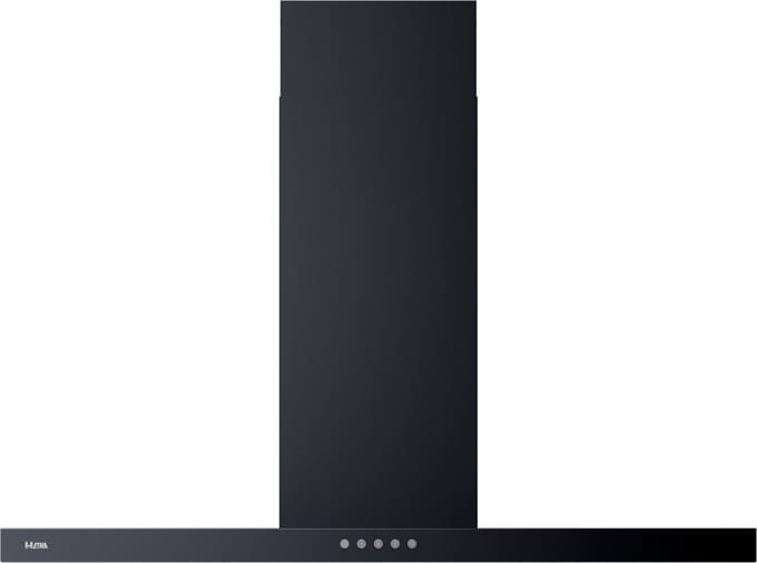 ETNA AB691ZT - Slimline schouwkap - 90 cm - Matzwart