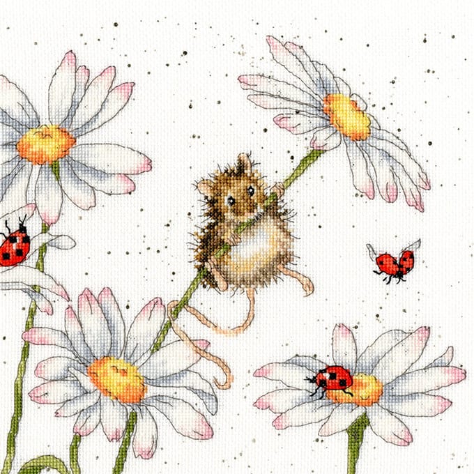 Borduurpakket Daisy Mouse - Bothy Threads