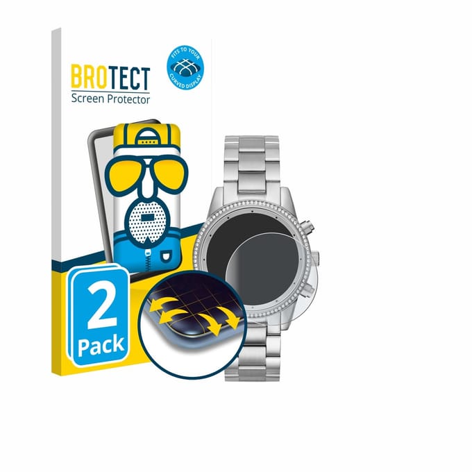 BROTECT - Screenprotector voor Michael Kors Ritz MK6428 - Folie Beschermfolie matte volledig dekking 2 Stuks