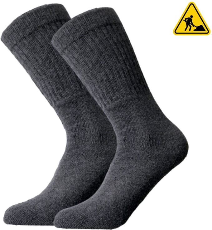Bonanza Werksokken – 6 Paar – Antraciet – Katoen – Unisex - Maat 43-46