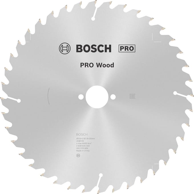 Bosch PRO Wood cirkelzaagblad, 254 x 2,8 x 30 mm