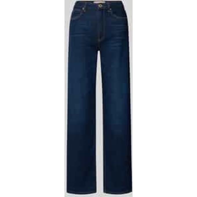 Wide leg jeans met steekzakken