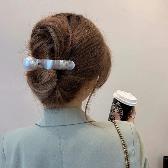 Mode Simualtion Parel Metalen Haar Clip Eendenbek Grip Clip Haarspeld Haar Styling Tools Vrouwen Meisjes Haaraccessoires Barrette