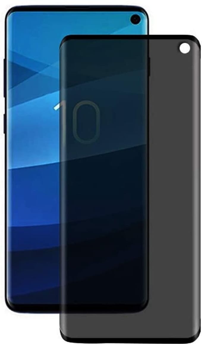 ShieldCase Tempered Glass Privacy Screenprotector geschikt voor Samsung Galaxy S10 - glazen screen protector - bescherming tegen krassen & stoten
