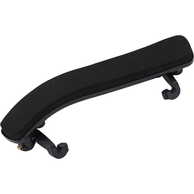 Coussin d'épaule en caoutchouc noir durable, réglable et confortable, support pour violon 3/4 4/4 black