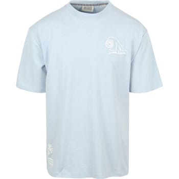 T-shirt Scotch &amp; Soda Slub Embroidery T-shirt Blue