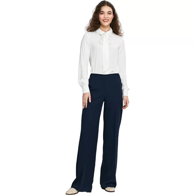 Dames elastische broek Nife Wide Leg
