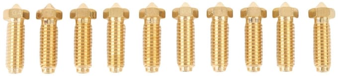 Dailygoods- Mondstuk 3D Printer - Messing Nozzle Kit - Vervanging voor PLA/ABS/PETG - 0,4 mm - Compatibel met S1 Combo - Max. temperatuur 320 ℃