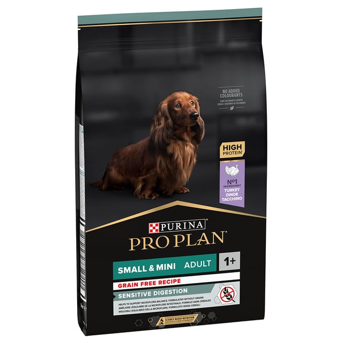 2x7kg Small & Mini Adult Optidigest Graanvrij Pro Plan Hondenvoer