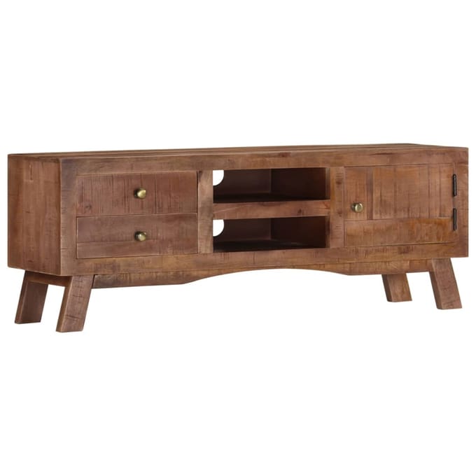 vidaXL - Tv-meubel - 110x30x40 - cm - ruw - mangohout