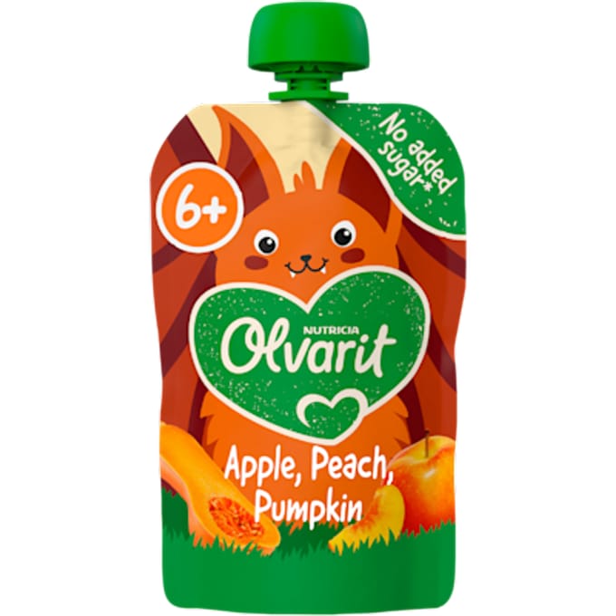 6+mnd Knijpfruit Appel Perzik Pompoen