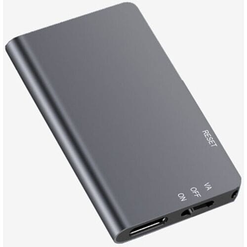Rexsun 64GB Digitale Voice Recorder met Eén-Touch Opname, ABS+Aluminium Legering in Grijs, L810
