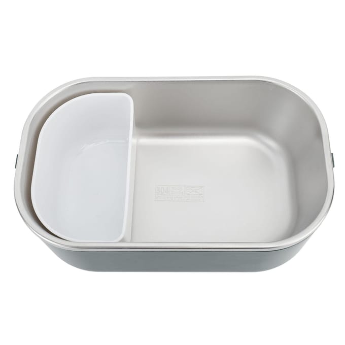 Elektrische Lunchbox 48W 1L Capaciteit Efficiënte Gelijkmatige Verwarming Wasbaar Draagbare Voedselwarmer voor Reizen L gray