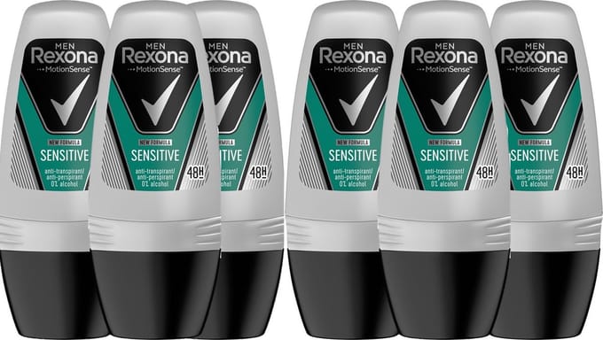 Rexona Deo Roller - Men Sensitive 6 x 50 ml