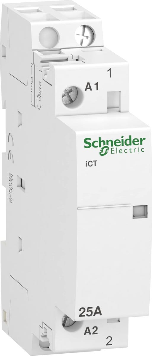 Schneider Electric Acti9 ict contactor 16a 1no+1nc 230v 18 mm