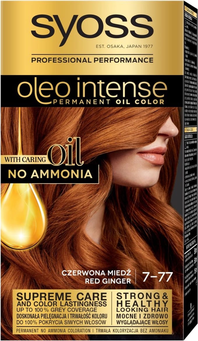 SYOSS Oleo Intense permanente haarkleuring met oliën 7-77 Rood Koper