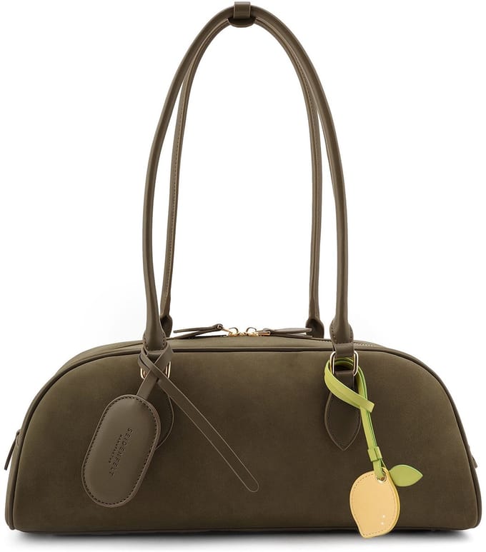 SEIDENFELT MANUFAKTUR schoudertas Nibe Shoulder Bag Olive olijfgroen