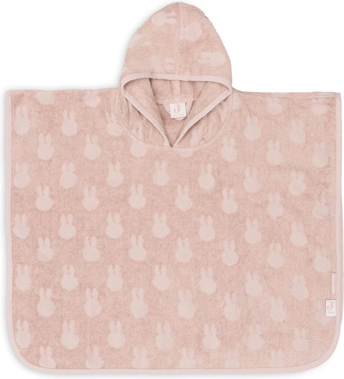Jollein Badponcho Badstof Miffy Jacquard Wild Rose