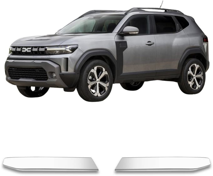 Achterklep sierstrips van roestvrij staal en chroom voor Dacia Duster vanaf 2024
