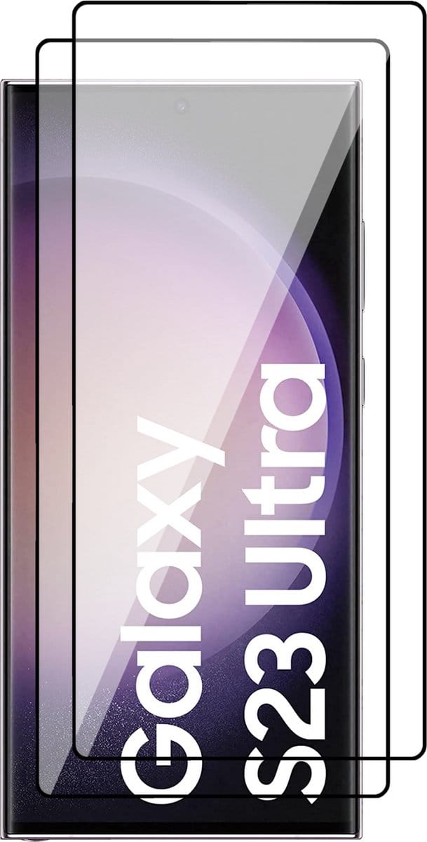Screenprotector geschikt voor Samsung Galaxy S23 Ultra - PET Glasfolie Beschermglas Screen Protector - 2 Stuks