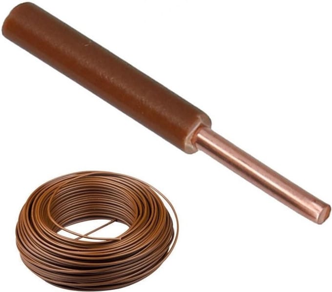 BLS Draad - 2,5 mm² - Fasedraad - 100 meter - Bruin