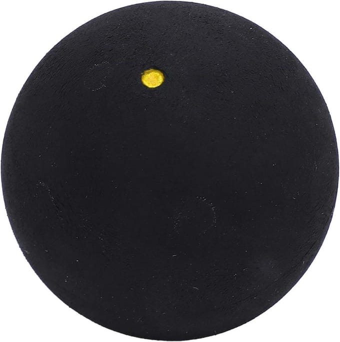 Squashballen - Rubberen ballen voor beginners, competitie en training - Gele stip - 37 mm