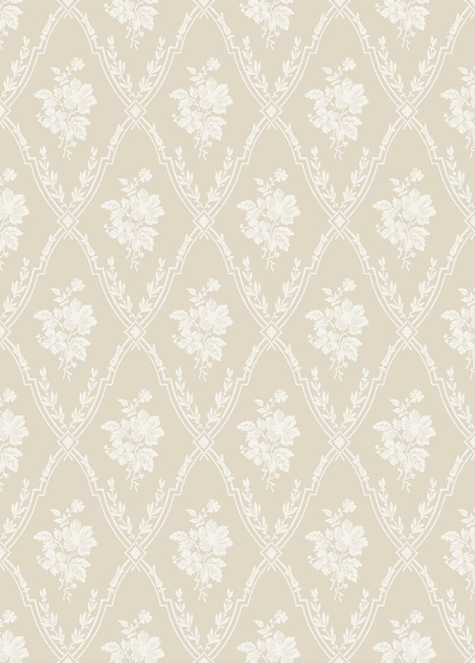 Boråstapeter Vliesbehang 8061 - Anno II - Klassiek Beige - 53cm x 10.05m
