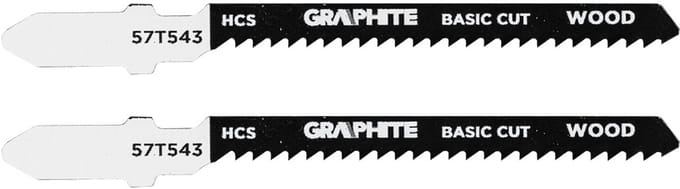 Graphite - Decoupeerzaagblad - 12 TPI - HCS - T-Handvat - 2 Stuks